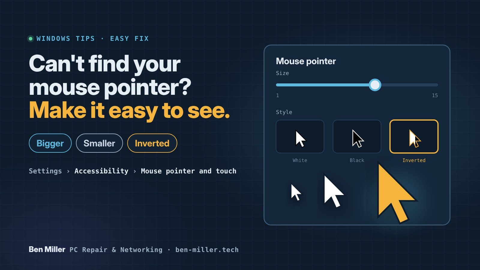Resize your Mouse pointer