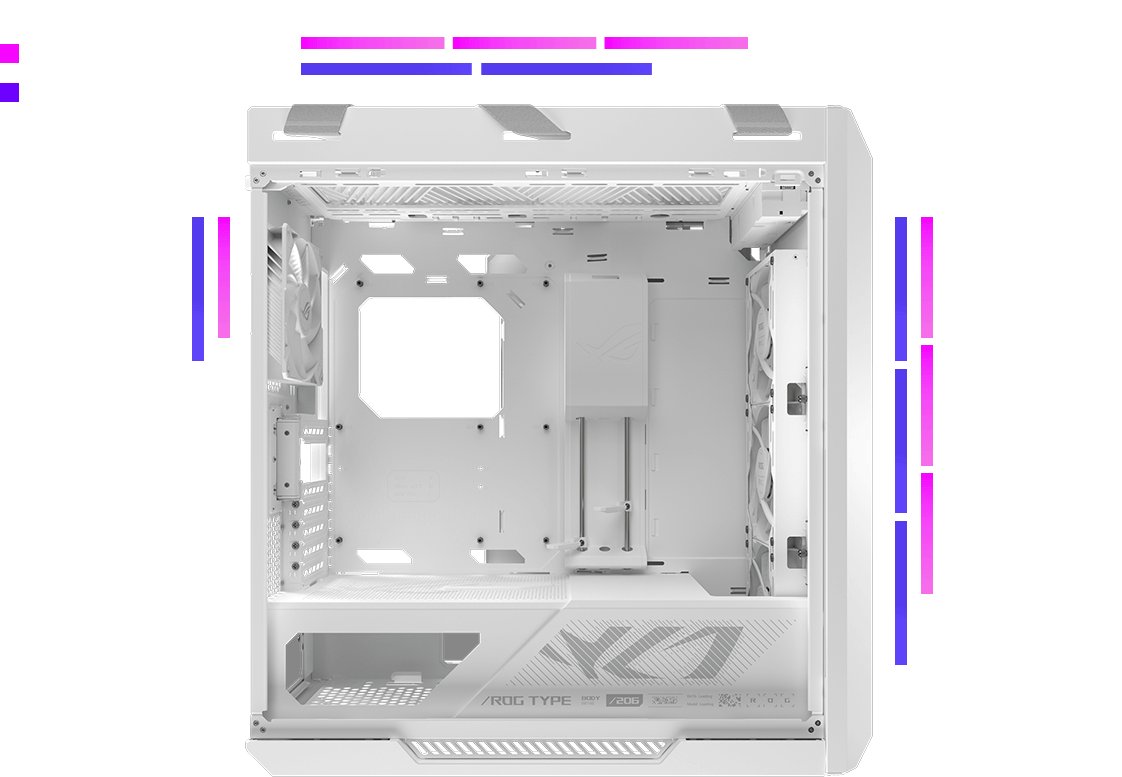 ASUS ROG Strix Helios II White EATX Gaming PC case